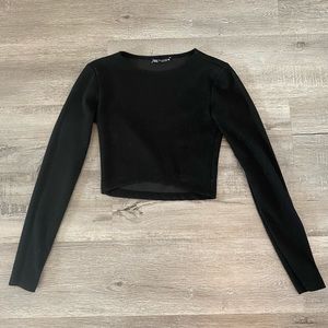 Zara Ribbed Crop long sleeve